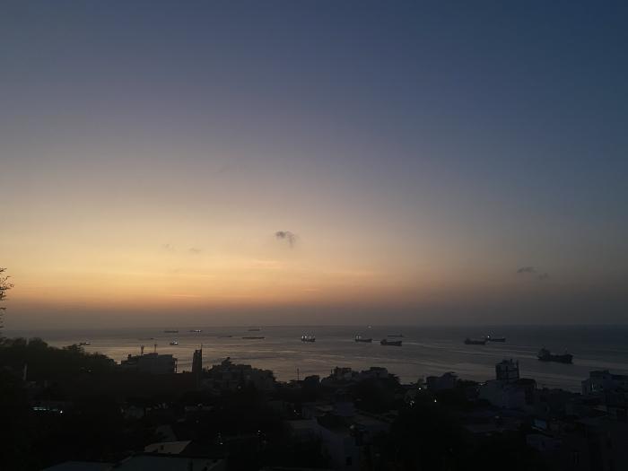 Vung Tau sunset view from a cafe