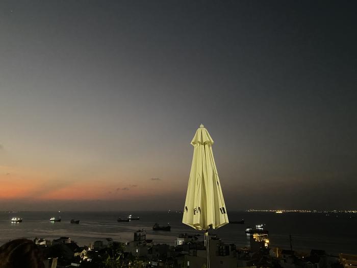 Vung Tau sunset view from a cafe